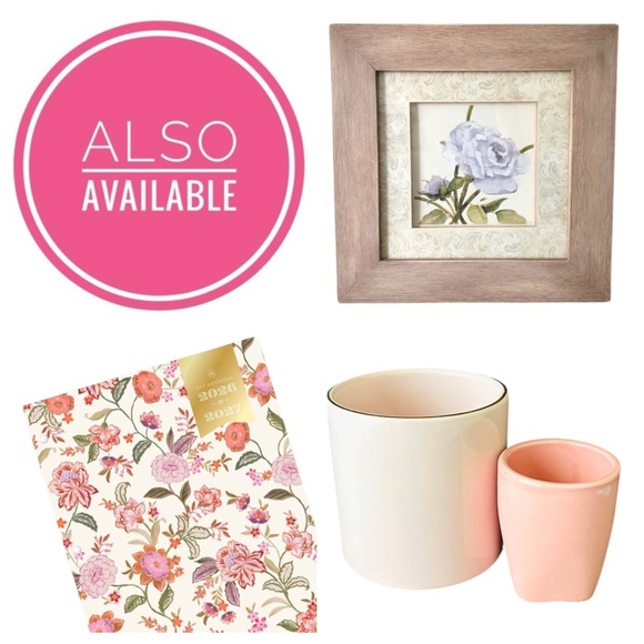 ✨NEW✨ Golden Rabbit Enamelware Colander Set in Herbs Pattern - Green Floral - Picture 4 of 4